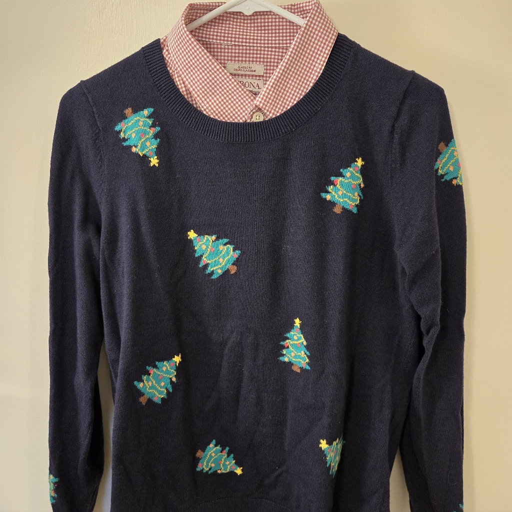 Talbots Christmas Tree Sweater, Small